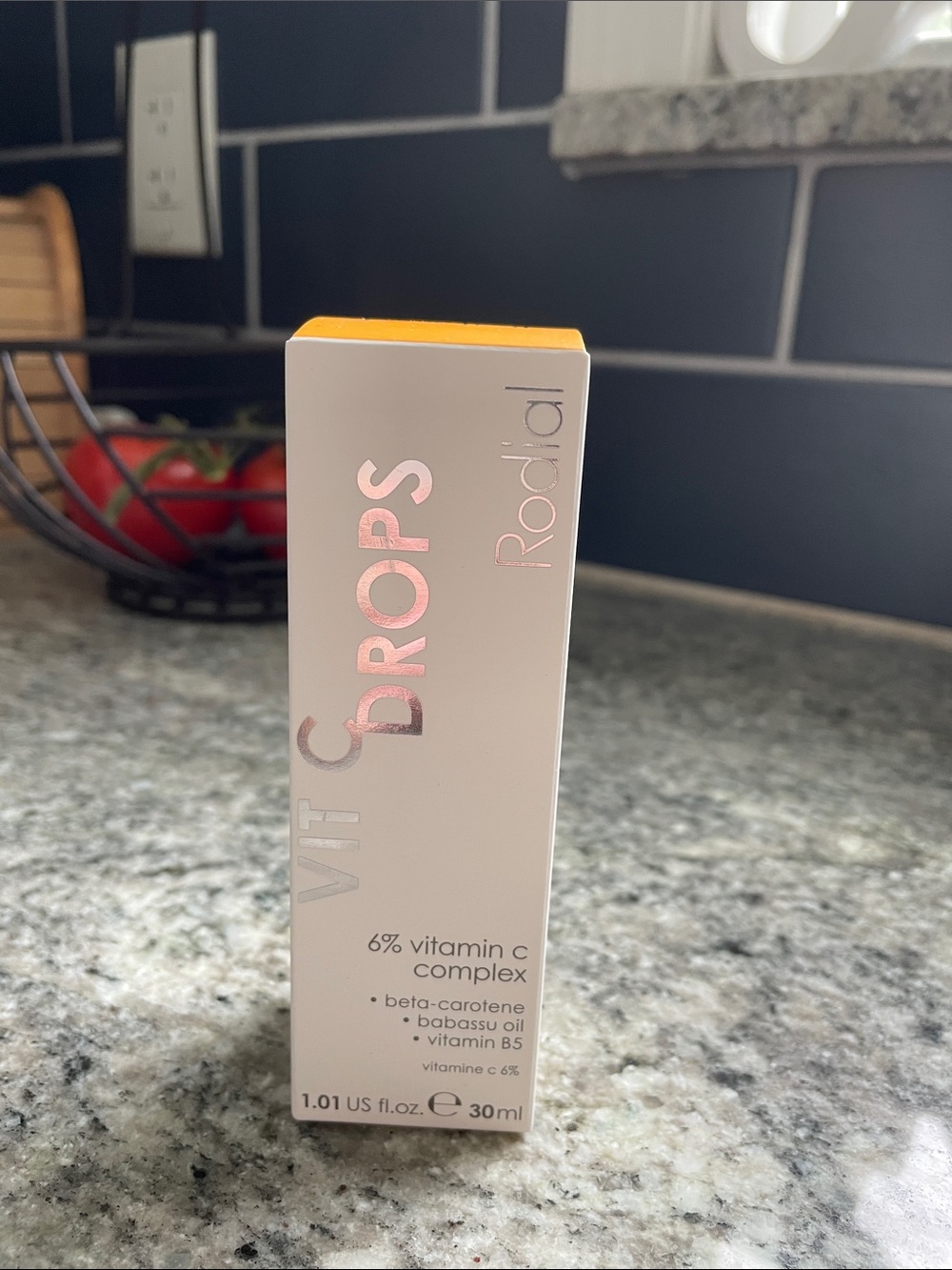 Rodial Vit C Drops - White & Orange Top Packaging